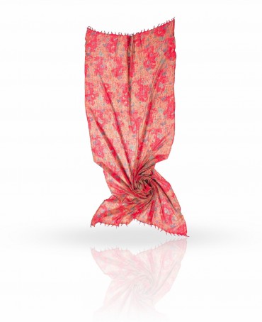 Палантин Женский W-VINTBUTTERFLY/RED